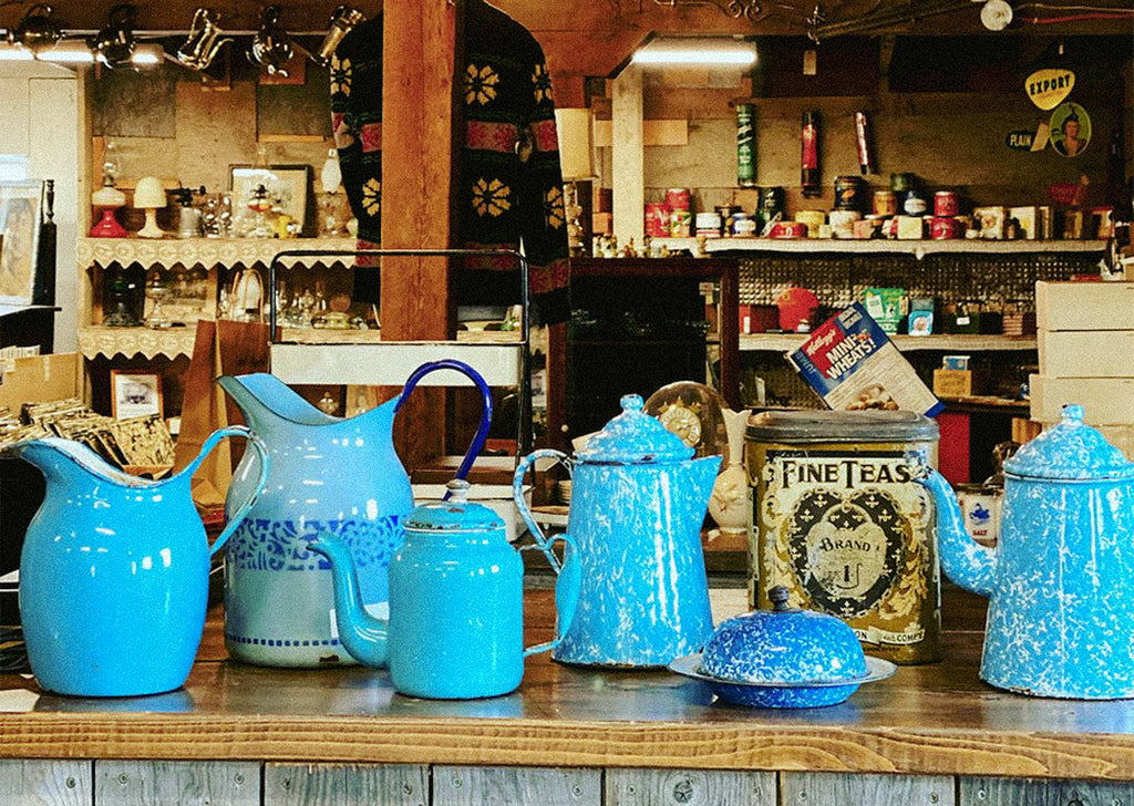 Blue pitchers